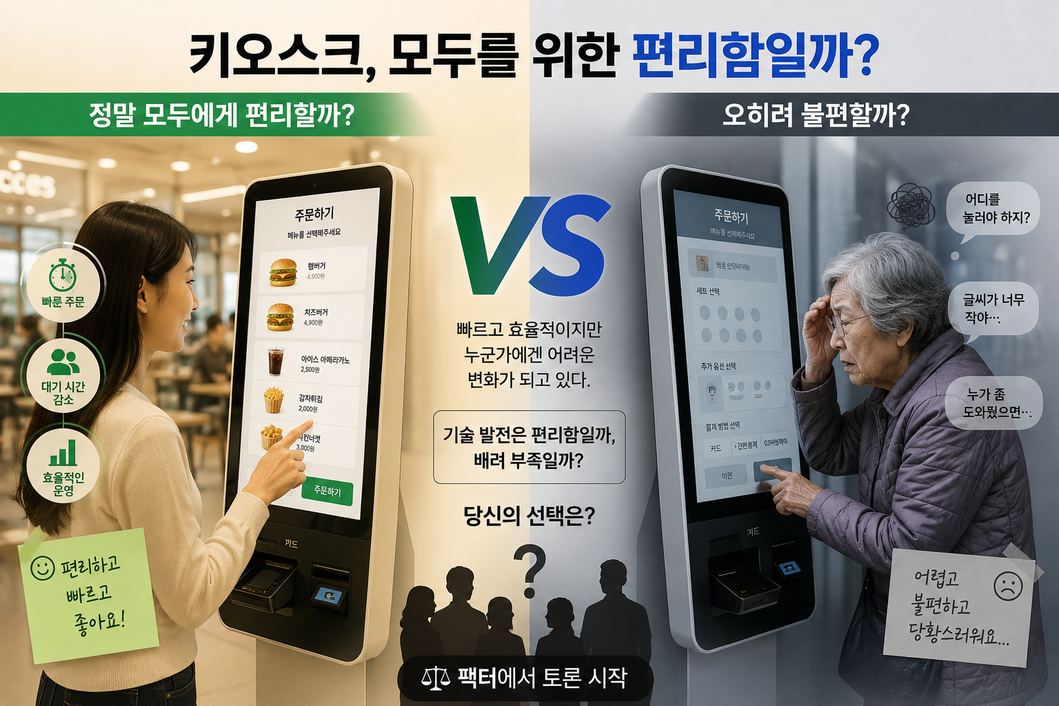 키오스크, 모두를 위한 편리함일까?